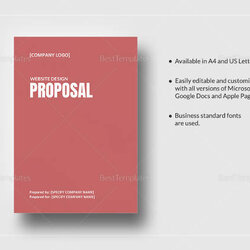 Worthy Free Sample Web Design Proposal Templates In Ms Word Google Template Website Docs Pages