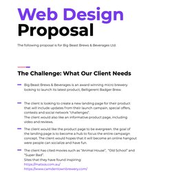 Brilliant Website Design Proposal Beginner Guide