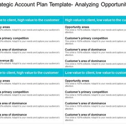 Strategic Account Plan Template Analyzing Opportunity Areas Example Presentation Templates Skip End