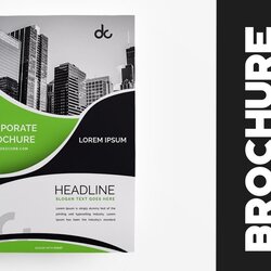 Very Good How To Design Brochure In Green Professional Corporate Cover