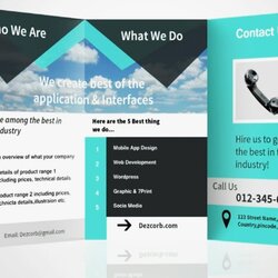 The Highest Quality How To Design Brochure In Fold Leaflet