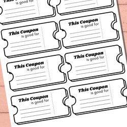 Lots Of Blank Coupon Templates Free Printable