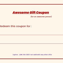 Sterling Free Editable Blank Coupon Templates Examples Online