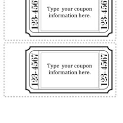 Tremendous Coupon Template In Word And Formats Page Of