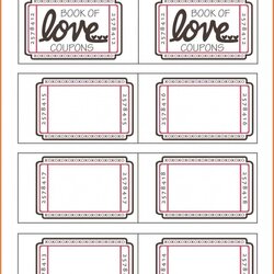 Matchless Blank Coupon Template Free Fascinating Vales Booklet Perfecta Intended Fill Editable Highest
