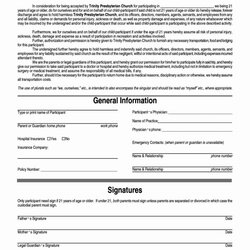 Liability Waiver Form Template Free Luxury Sports