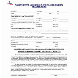 Champion Sports Waiver Form Template Elegant Of Softball Medical Release And