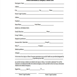 Magnificent Sports Liability Waiver Form Template Consent Health