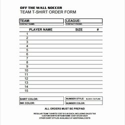 Superb Apparel Order Form Template Free Beautiful Printable Shirt Swot Paragraph Invoice Registration