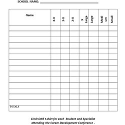 Superior Tee Shirt Order Form Template Word Blank Sheet Templates At Regarding