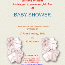 Sterling Baby Shower Invitation Templates Free Printable Word Formats Christening Template Girl Downloads Kb