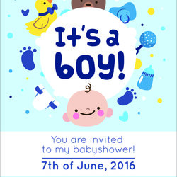 Magnificent Free Editable Baby Shower Invitation Card Templates Template