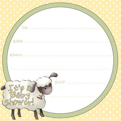 Free Printable Baby Shower Invitations Party Kits Invitation Blank Templates Template Borders Sheep Border