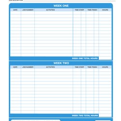 Terrific Download Biweekly Template Excel Word Time Record