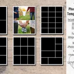 Super Photo Collage Template Pack Flyer Templates Creative Market