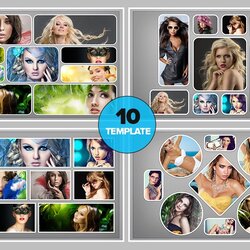 Capital Photo Collage Template Custom Designed Graphics Creative Market