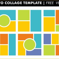 Cool Free Printable Photo Collage Template Of Templates Vector Collagen Download Art