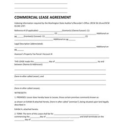 Worthy Free Commercial Lease Agreement Templates Template Simple