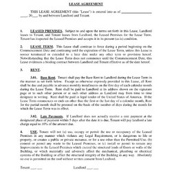 Supreme Office Lease Agreement Templates Improved Width