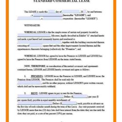 Eminent Property Lease Agreement Sample Templates At