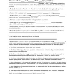 Free Commercial Lease Agreement Templates Template Lab Tenancy Terms