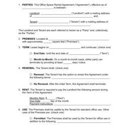 Brilliant Free Printable Commercial Lease Agreement Template Fit