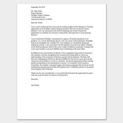 Champion Cover Letter Template Formats Samples Examples Resume