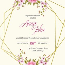 Printable Blank Wedding Invitation Templates Free Invitations Card Invite