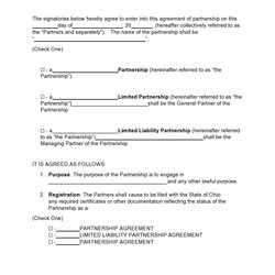 Sublime Real Estate Partnership Agreement Template