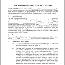 Peerless Agreement Template Free Word Documents Download Estate Real Format Partnership Details Templates