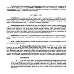 Preeminent Free Sample Real Estate Partnership Agreement Templates In Ms Printable