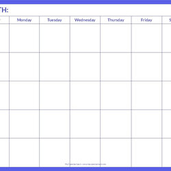 Printable Blank Monthly Calendar Activity Shelter Free Templates Online