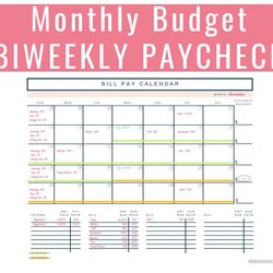Preeminent Free Printable Bi Weekly Budget Worksheets