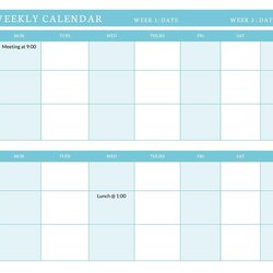 Bi Weekly Printable Calendar Customize And Print