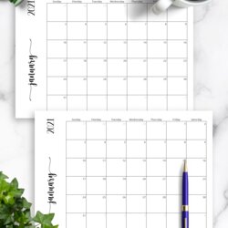 Sublime Page Monthly Calendar Template Printable Simple Horizontal