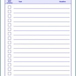 Super Free Printable To Do List Template Word Checklist Example Of