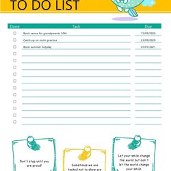 Perfect Printable To Do List Checklist Templates Excel Word