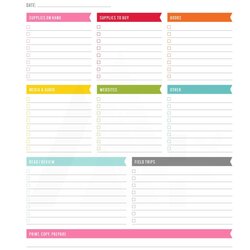 Swell Printable Free Weekly Planner For Teacher Template