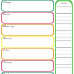 Admirable Teacher Daily Schedule Template Free Inspirational Home Management Weekly