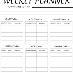 Terrific Printable Weekly Planner For Teacher Template Lesson Teachers Planners School