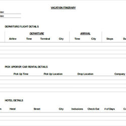 Supreme Travel Itinerary Template Word Planner Free Trip Excel Vacation Format Templates Sample Doc Business