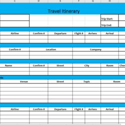 Marvelous Business Travel Itinerary Template Templates At Excel Basic Visit Vacation Pharmacology Clinical
