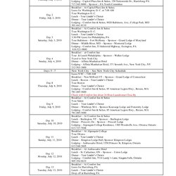 Perfect Travel Itinerary Template Word Printable Receipt Microsoft Excel Calendar From