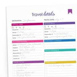 Eminent Printable Itinerary Template Business Excel Word Details