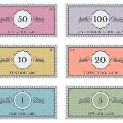 Sterling Free Printable Fake Money Template Templates