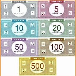 Legit Fake Money Template Word New Play Monopoly