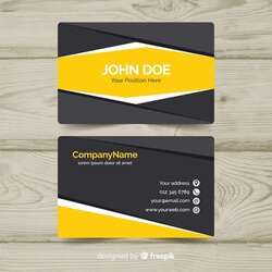 Wonderful Free Vector Business Card Template Print