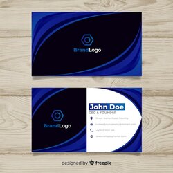 Very Good Free Vector Business Card Template