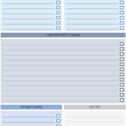 Download Free Printable To Do List Template For Excel Record Your Prioritized Templates Work Daily Checklist