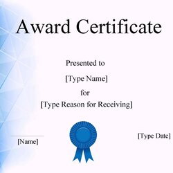 Fantastic Free Templates For Word Certificate Template